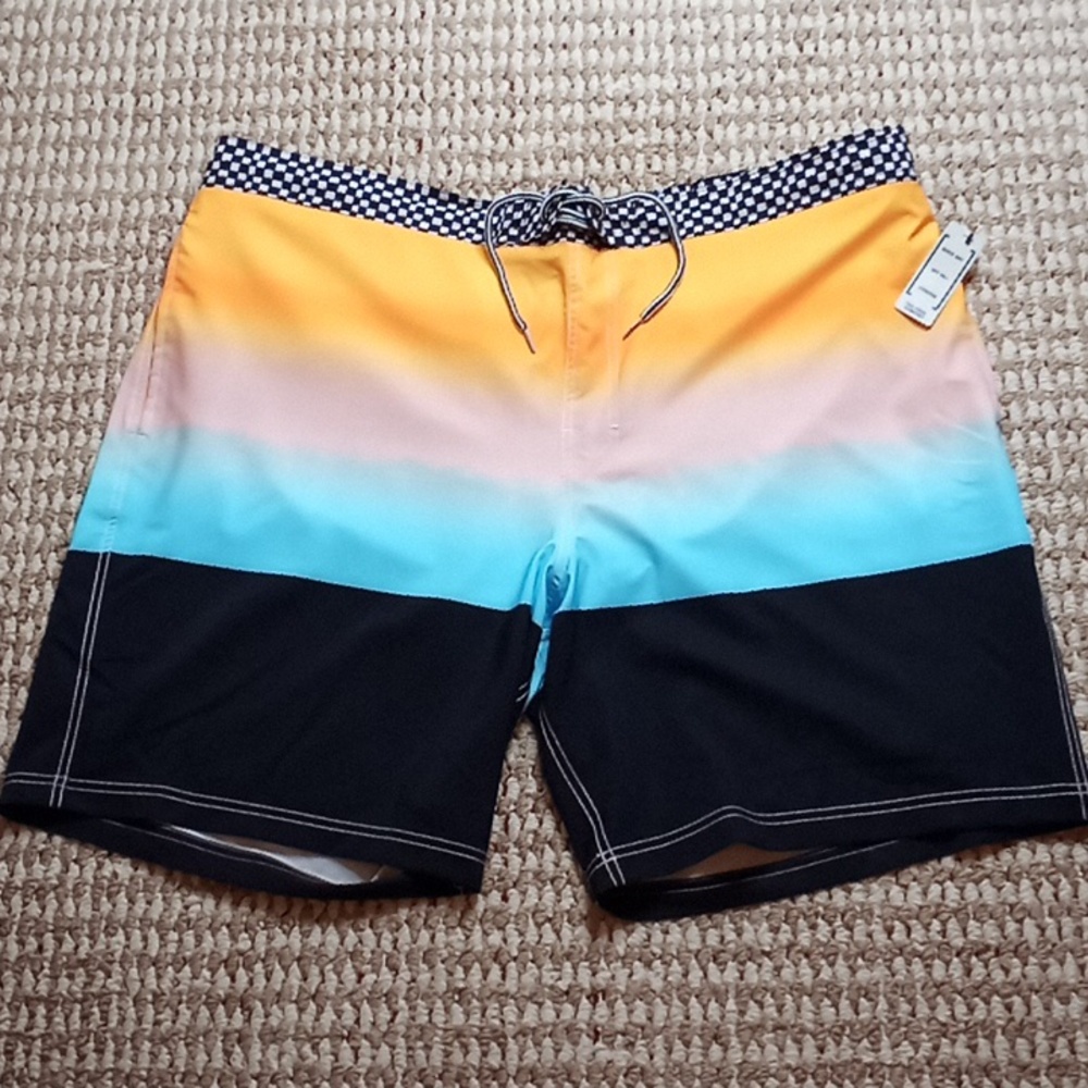 George Shorts At the Knee Board Gradient 3XL Plus Size Quick Dry UPF 50+ Shorts